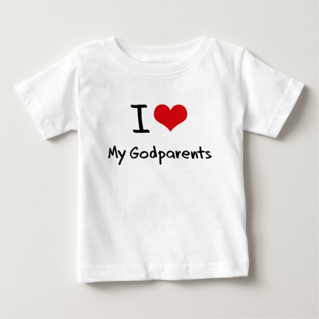 Camiseta De Bebé Amo a mis Godparents (Anverso)