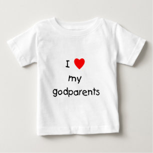 Camiseta De Bebé Amo a mis Godparents