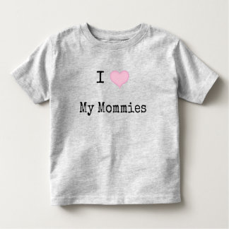 Camiseta De Bebé Amo a mis mamás