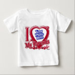 Camiseta De Bebé Amo a mis padres corazón rojo - foto<br><div class="desc">Amo a mis padres corazón rojo - foto</div>