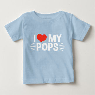 Camiseta De Bebé Amo A Mis Pops