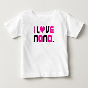 Camiseta De Bebé Amo a Nana