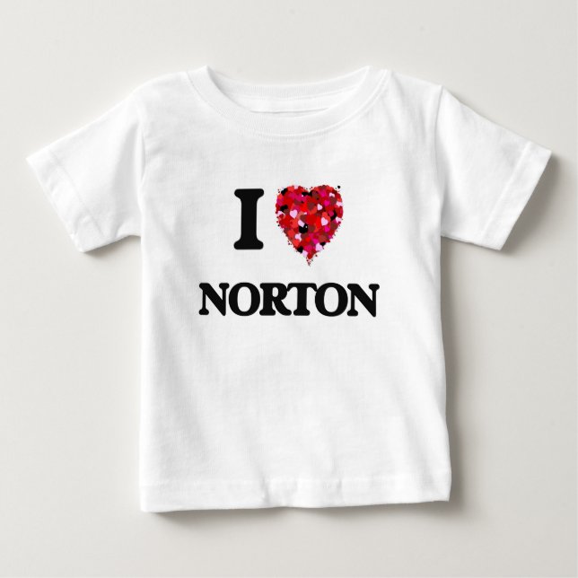 Camiseta De Bebé Amo a Norton (Anverso)