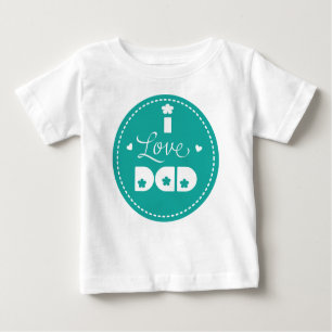 Camiseta De Bebé Amo a papá