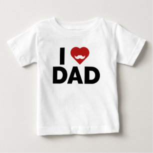 Camiseta De Bebé Amo a papá