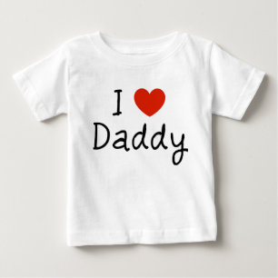 Camiseta De Bebé Amo a papá bebé lindo