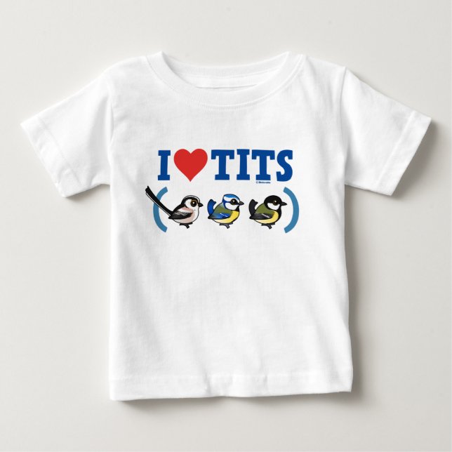 Camiseta De Bebé Amo a Paridae EU (Anverso)