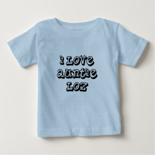 Camiseta De Bebé Amo a tía Loz