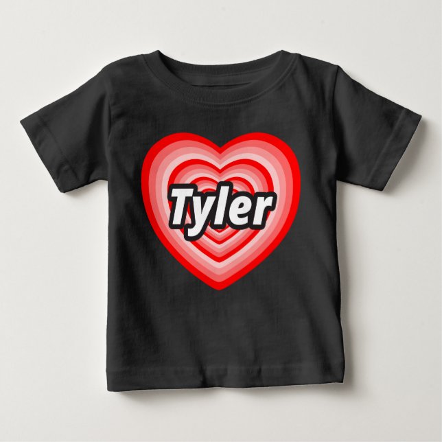 Camiseta De Bebé Amo a Tyler (Anverso)