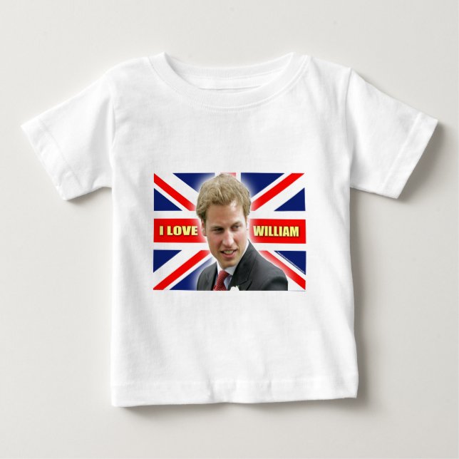 Camiseta De Bebé Amo a William (Anverso)