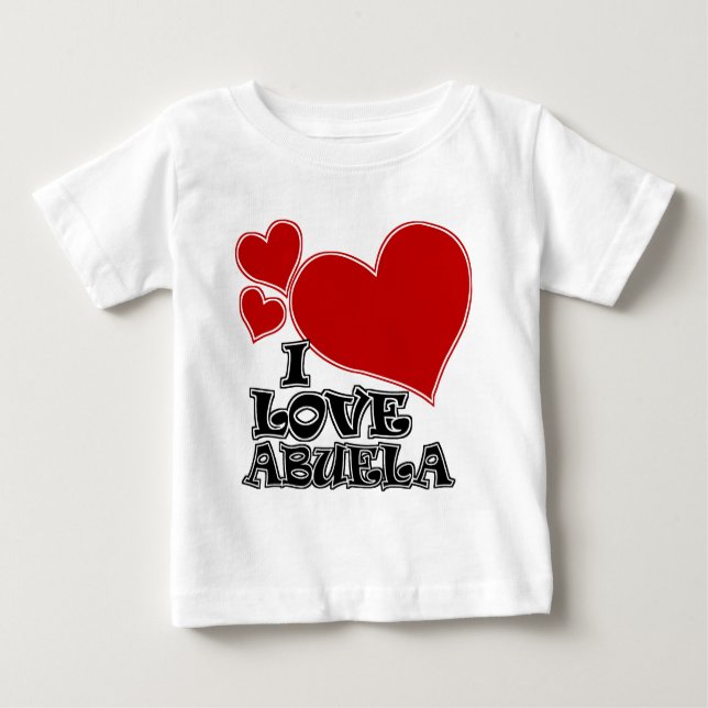 CAMISETA DE BEBÉ AMO ABUELA (Anverso)