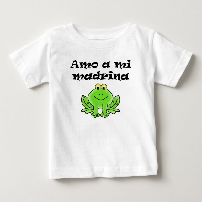 Camiseta De Bebé Amo al MI Madrina (Anverso)