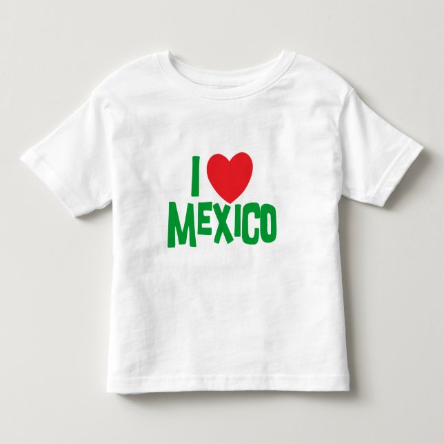 Camiseta De Bebé Amo al niño de México (Anverso)