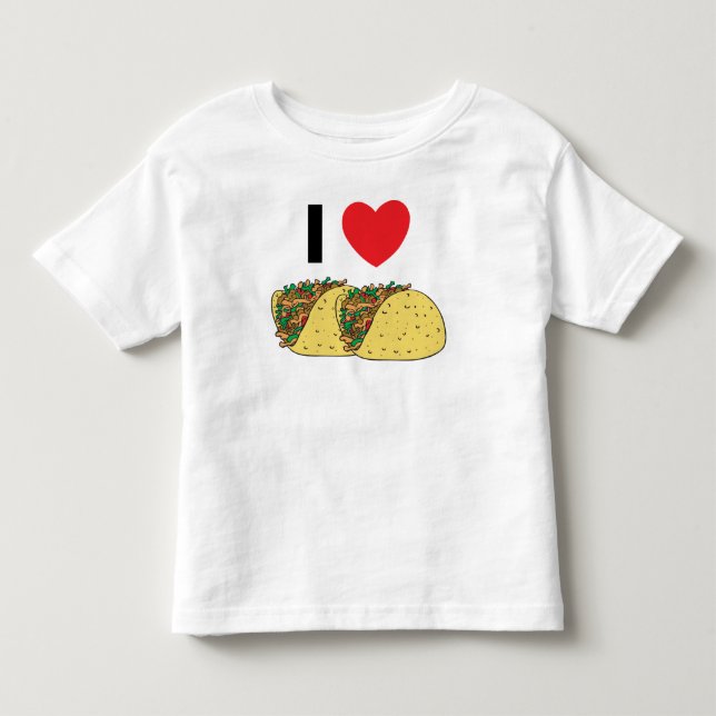 Camiseta De Bebé Amo al niño del Tacos (Anverso)