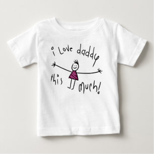 CAMISETA DE BEBÉ ¡AMO AL PAPÁ ESTE MUCHO! NUEVA IDEA DEL REGALO D