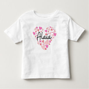 Camiseta De Bebé Amo Alaia - corazones de Alaia