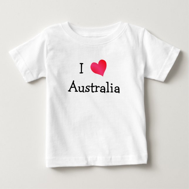 Camiseta De Bebé Amo Australia (Anverso)