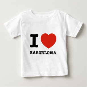 Camiseta De Bebé Amo Barcelona