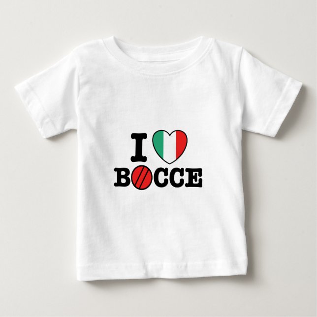 Camiseta De Bebé Amo Bocce (Anverso)