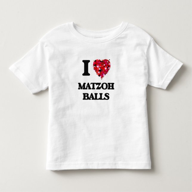 Camiseta De Bebé Amo bolas del Matzoh (Anverso)