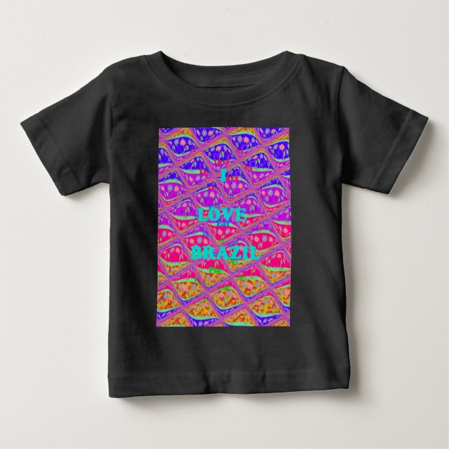 Camiseta De Bebé Amo Brasil.png (Anverso)