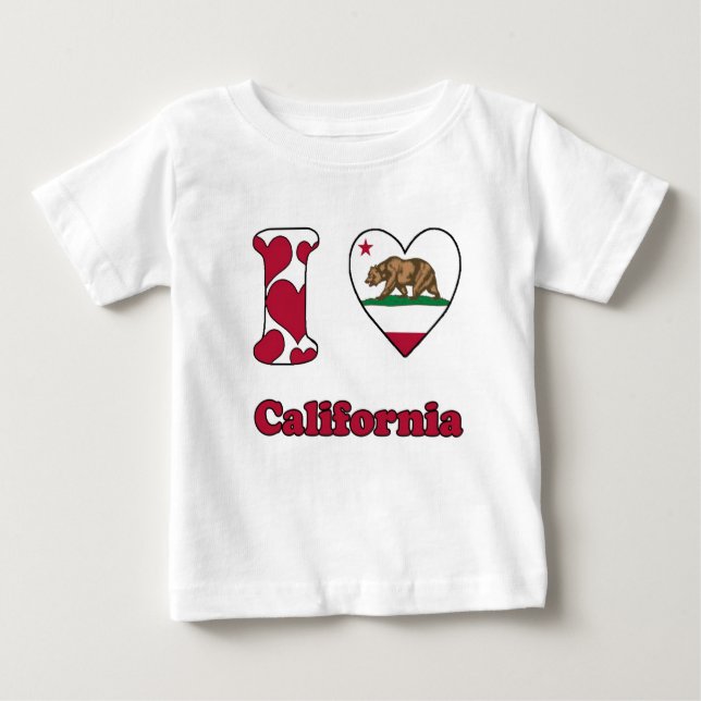 Camiseta De Bebé Amo California (Anverso)