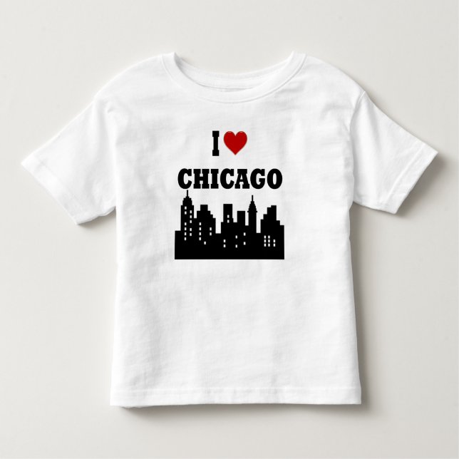 Camiseta De Bebé Amo Chicago (Anverso)