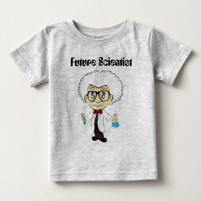 Camiseta De Bebé Amo ciencia con el científico (Anverso)