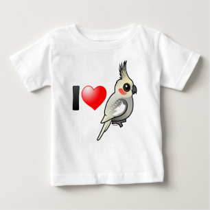 Camiseta De Bebé Amo Cockatiels Spangled