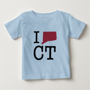 Camiseta De Bebé Amo Connecticut
