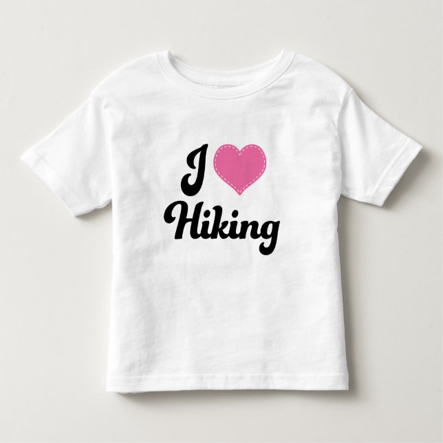 Camiseta De Bebé Amo (corazón) caminar (Anverso)