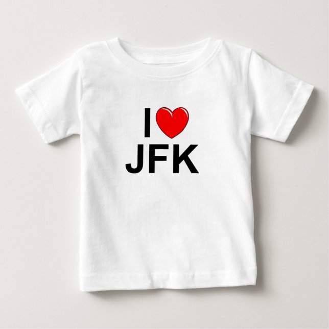 Camiseta De Bebé Amo (corazón) JFK (Anverso)