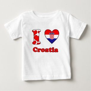 Camiseta De Bebé Amo Croacia