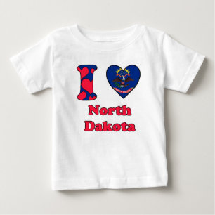 Camiseta De Bebé Amo Dakota del Norte