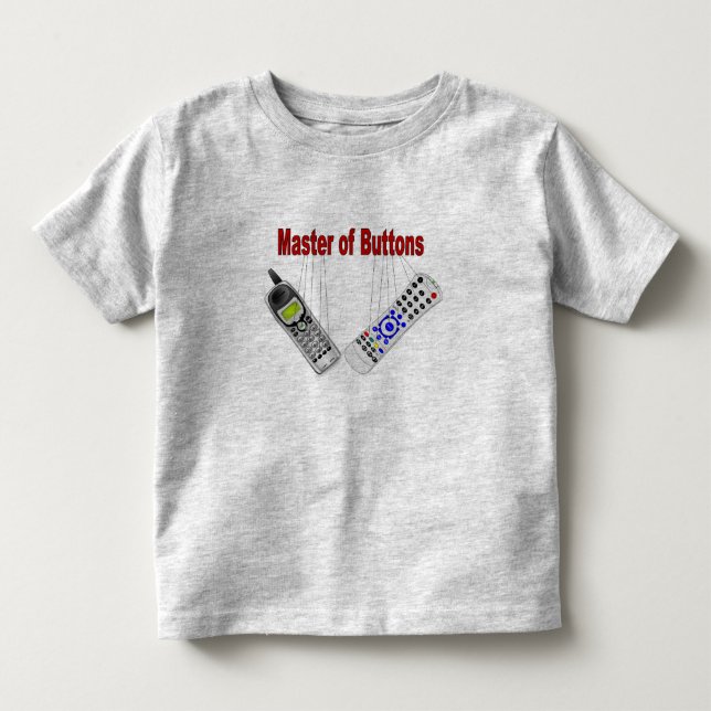 Camiseta De Bebé Amo de botones (Anverso)