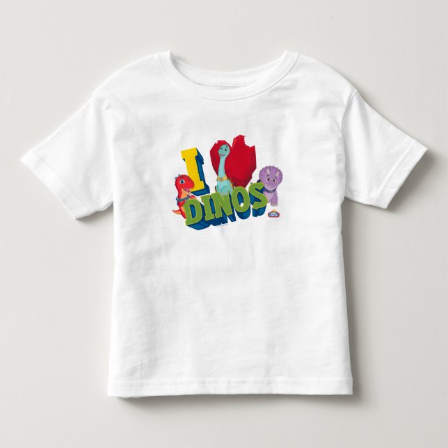 Camiseta De Bebé Amo Dinos | Dino Ranch (Anverso)