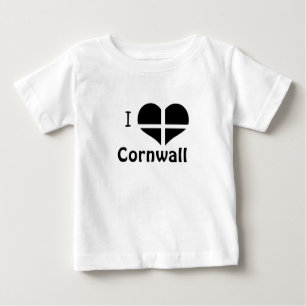 Camiseta De Bebé Amo diseño del corazón de la bandera del St Pira