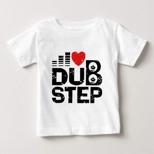 Camiseta De Bebé Amo Dubstep (Anverso)