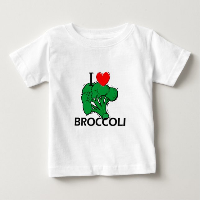 Camiseta De Bebé Amo el bróculi (Anverso)