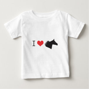 Camiseta De Bebé Amo el caballo