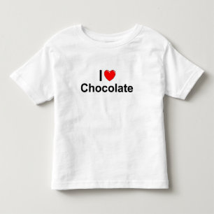 Camiseta De Bebé Amo el chocolate (del corazón)
