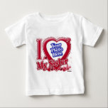 Camiseta De Bebé Amo el corazón rojo de mi hermana - foto<br><div class="desc">Amo el corazón rojo de mi hermana - foto</div>