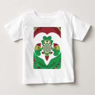 Camiseta De Bebé Amo el Kaleidoscope de Etiopía - arte rasta de sen