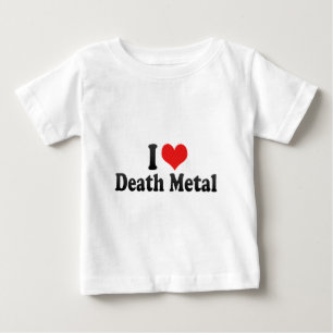 Camiseta De Bebé Amo el metal de la muerte