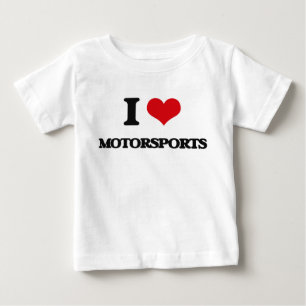 Camiseta De Bebé Amo el Motorsports