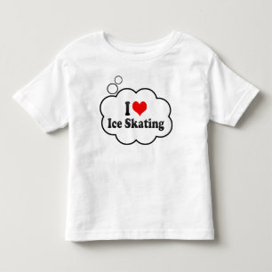 Camiseta De Bebé Amo el patinaje de hielo