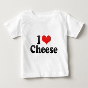 Camiseta De Bebé Amo el queso