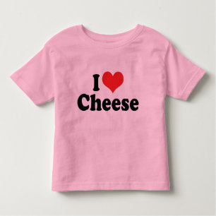Camiseta De Bebé Amo el queso del corazón - amante de la lechería