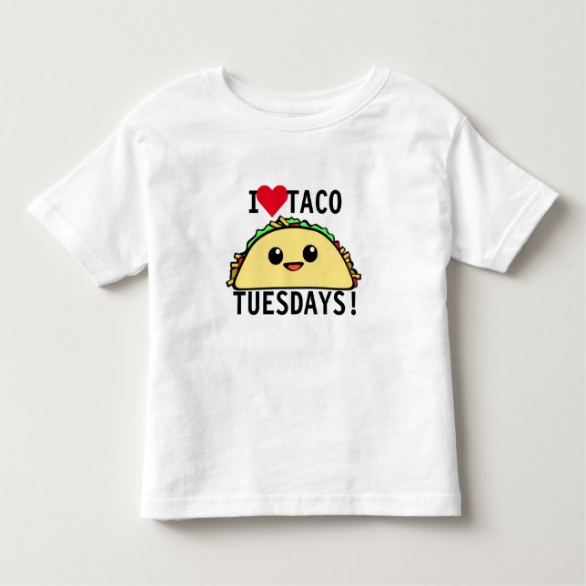 Camiseta De Bebé Amo el Taco martes (Anverso)