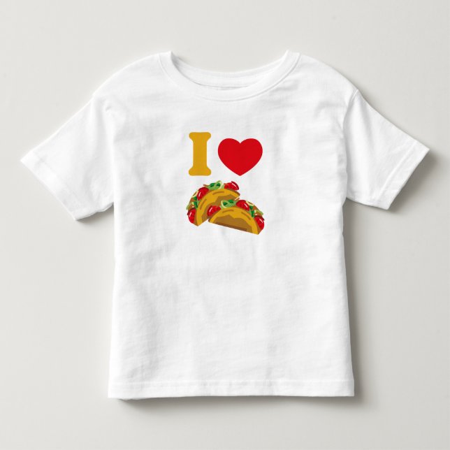 Camiseta De Bebé Amo el Tacos (Anverso)
